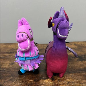 Fortnite Lot of 2 Unicorn Llama Loot‎ & Llamacorn Dark Purple Plush